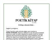 POETİK KİTAP… Yayın hayatına başlıyor… İyi kitap, okurunu bulur…