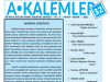 Eskimeyen Duyurular: Akalemler 32. Sayısıyla Okuruyla Buluştu!